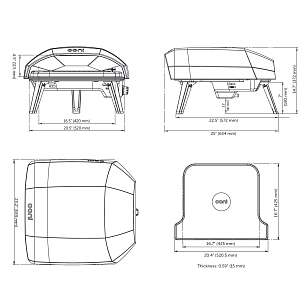 Газовая печь для пиццы OONI Koda 16 для сада