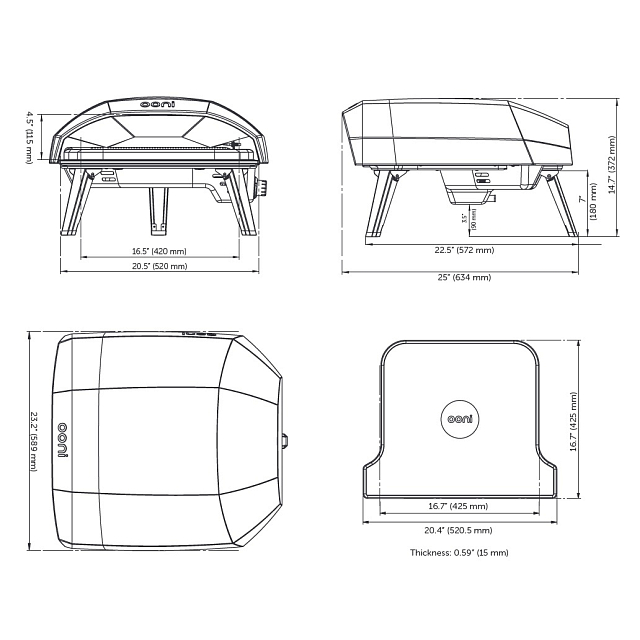 Газовая печь для пиццы OONI Koda 16