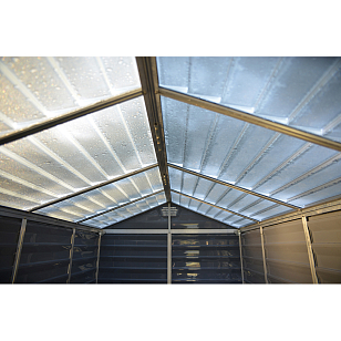 Cарай из поликарбоната Palram Skylight 6x3 Dark Grey для сада и загородного дома Cарай из поликарбоната Palram Skylight 6x3 Dark Grey, уличное оборудование
