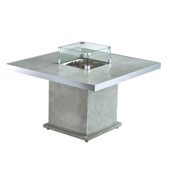 Уличный газовый стол камин Clifton Lounge Table Grey (без столешницы) 