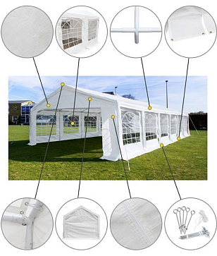 Шатёр-павильон Lite Tenda 6x12, уличное оборудование