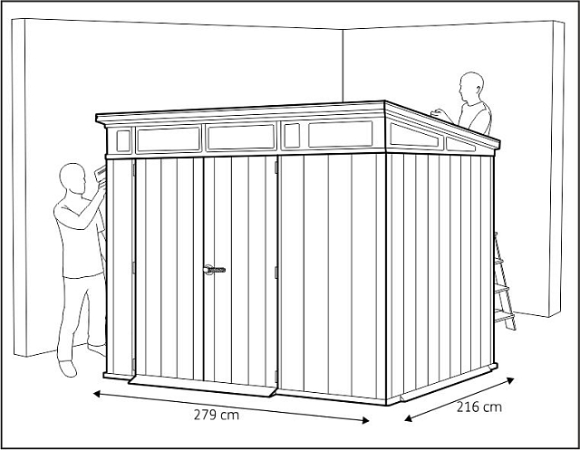 Пластиковый сарай Keter Artisan 9x7 