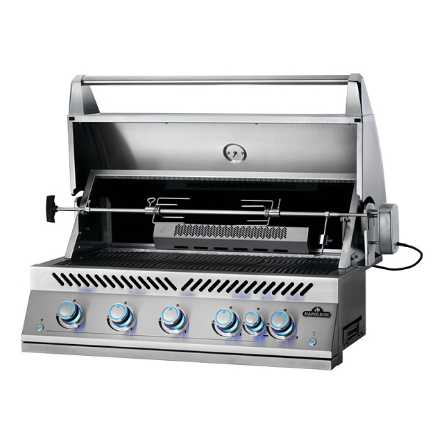 Вертел с 2-мя зажимами и электромотором для грилей Napoleon BIG 38