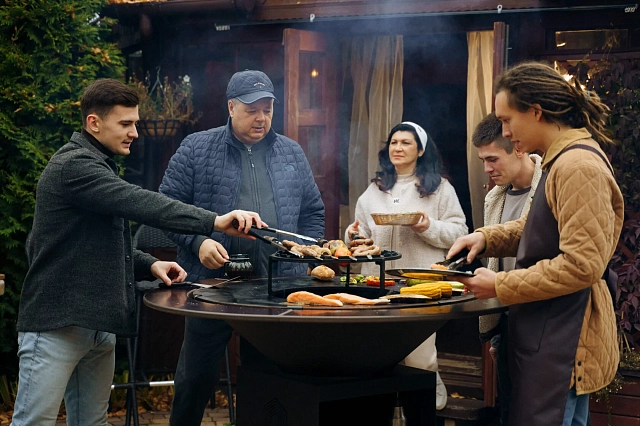 Гриль-очаг Elbrus Home Казбек Ø85 (Термостойкая эмаль)