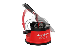 Точилка для ножей AnySharp Classic Цвет: красный для сада