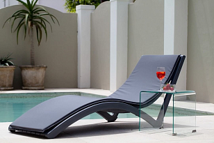 Матрас для шезлонга Siesta Contract Slim Цвет: темно-серый, садовая мебель