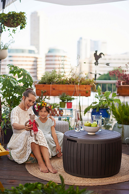 Стол-сундук Keter Circa Wood 140 л 