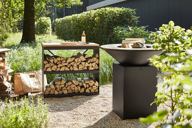 Поленница OFYR двойная черная