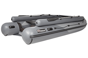 Лодка ПВХ Фрегат 420 Air F (НДНД) серая для отдыха за городом Лодка ПВХ Фрегат 420 Air F (НДНД) серая для хобби и пикника