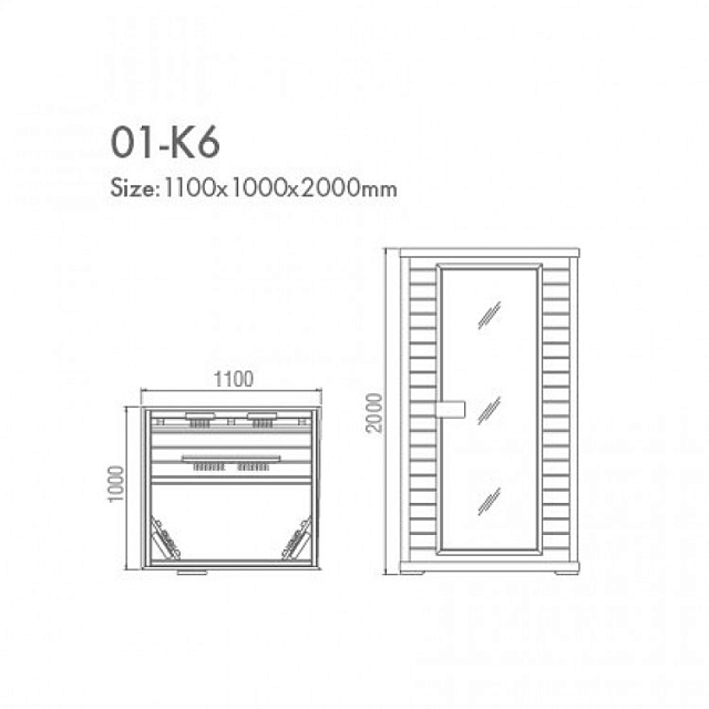 Инфракрасная сауна KOY H01-K6