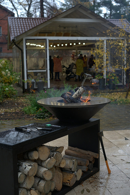 Гриль-очаг Elbrus Home Памир Ø100 (Термостойкая эмаль)