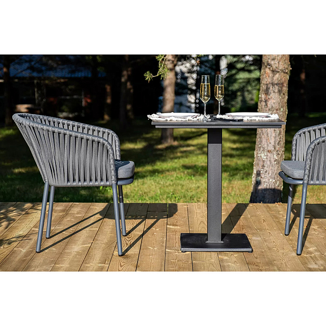 Обеденная группа 4SIS Каффе на 2 персоны, столешница "серый гранит" 