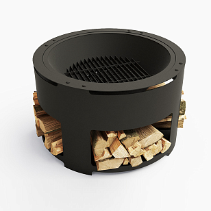 Уличный очаг Grey Stone Fuego Wood для сада и загородного дома Уличный очаг Grey Stone Fuego Wood, уличное оборудование