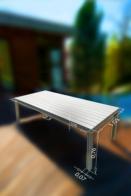 Обеденный стол Lite Venezia 320 серый 