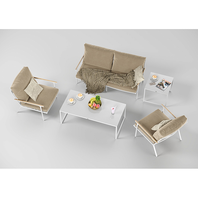 Лаунж зона Gardenini Calma Белый / Бежевый 