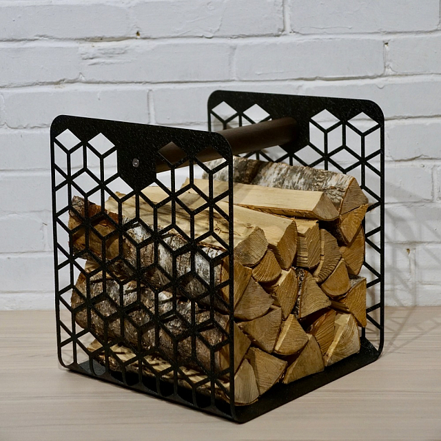 Дровник Grey stone Woodbox rhombus one