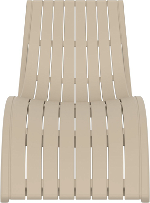 Шезлонг-лежак Siesta Contract Slim Цвет: бежевый, садовая мебель