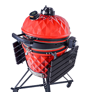 гриль керамический diamond egg xl pro цвет: красный для приготовления пищи гриль керамический diamond egg xl pro цвет: красный для дачи