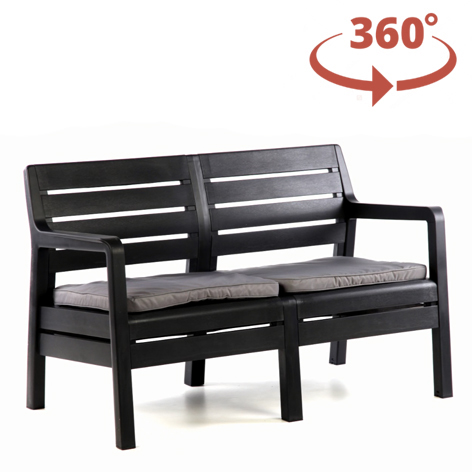 Лаунж зона Keter Delano set графит 