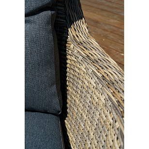 Диван двухместный Lite Venezia Цвет: коричневый, садовая мебель