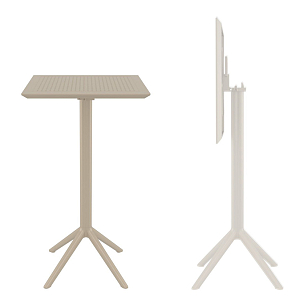 Стол барный Siesta Contract Sky 60 Цвет: бежевый, садовая мебель