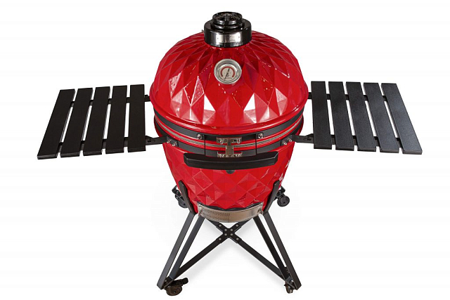 гриль керамический diamond egg xl цвет: красный