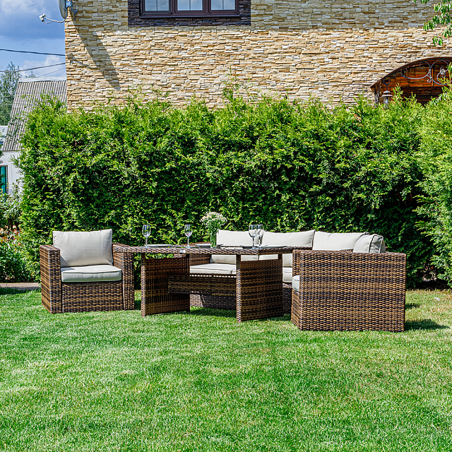 Обеденный комплект Lite Karl Цвет: коричневый 