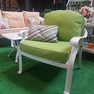 Кресло Вишневый Садъ Классик белое, садовая мебель