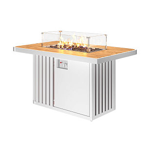 Стол-камин Kaminex Мерапи Белый, уличное оборудование