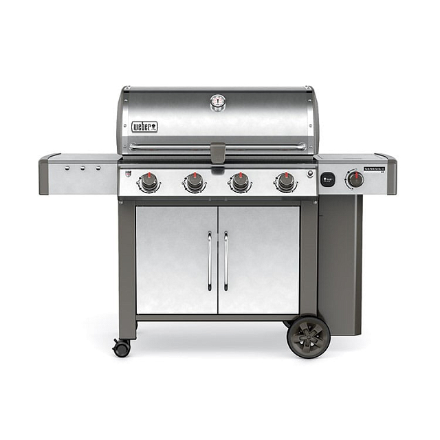 гриль газовый weber genesis ii lx s-440 gbs, нерж.сталь