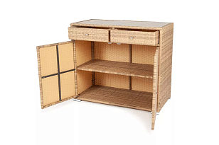 Плетёная тумба 4SIS Мальта Цвет: соломенный, садовая мебель