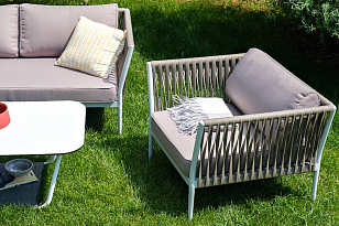 Лаунж-зона 4SIS Касабланка на 4 персоны, цвет серо-коричневый, садовая мебель