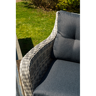 Диван двухместный Lite Venezia Цвет: серый, садовая мебель