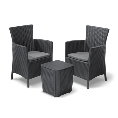 Комплект мебели Keter Iowa Balcony (Luzon Flat) графит 