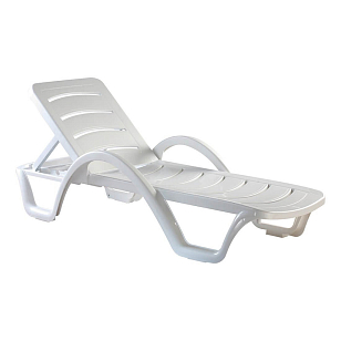 Шезлонг-лежак Siesta Contract Havana Цвет: белый, садовая мебель