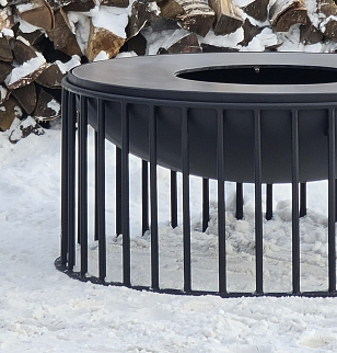 Гриль-очаг Elbrus Home Домбай Ø120 (Термостойкая эмаль) для сада