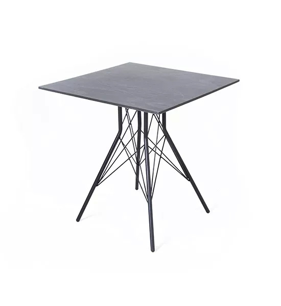 Интерьерный стол 4SIS Конте квадратный 63 Цвет: серый гранит 