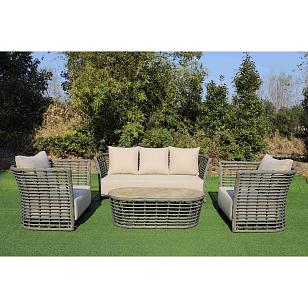 Лаунж-зона 4SIS Валенсия, цвет серый для дачи Лаунж-зона 4SIS Валенсия, цвет серый, садовая мебель