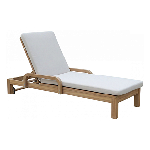 Шезлонг деревянный с матрасом Tagliamento Rimini , садовая мебель