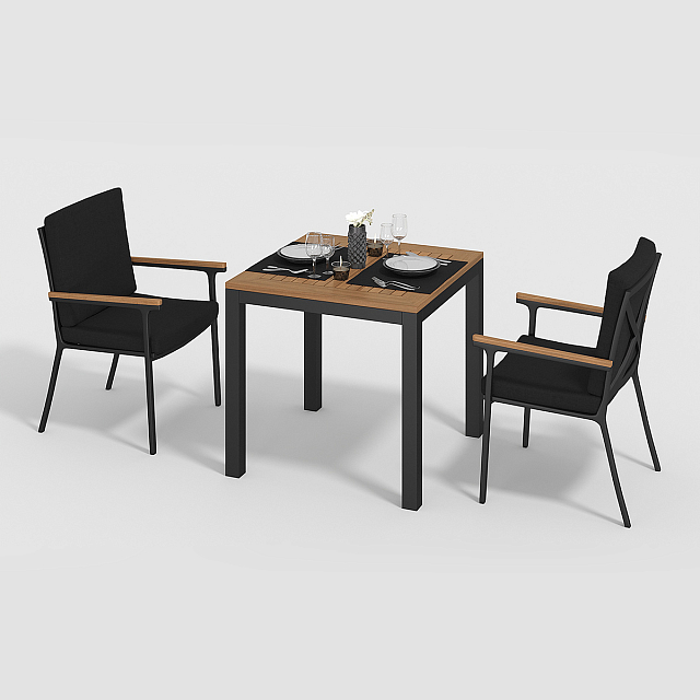 Стол Gardenini Bella 80 Карбон 