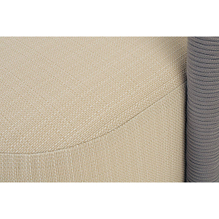 Диван 4SIS Верона 3-местный, каркас светло-серый муар, роуп светло-серый, ткань Mossle светло-бежевая, садовая мебель