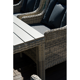 Обеденный стол Lite Venezia 180 серый, садовая мебель