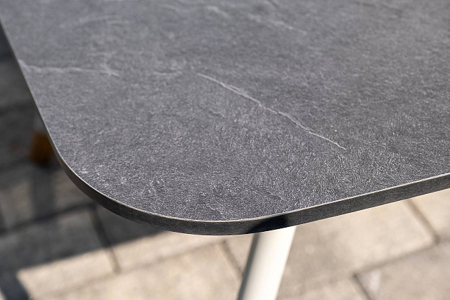 Лаунж-зона 4SIS Монако 4-местная со столом Верона (серый гранит), каркас светло-серый, роуп светло-серый 