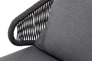 Кресло 4SIS Милан Цвет: темно-серый RAL7024, темно-серый для дачи Кресло 4SIS Милан Цвет: темно-серый RAL7024, темно-серый, садовая мебель