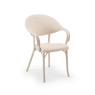 Кресло Tilia Flash-R Цвет Кремовый для дачи Кресло Tilia Flash-R Цвет Кремовый, садовая мебель