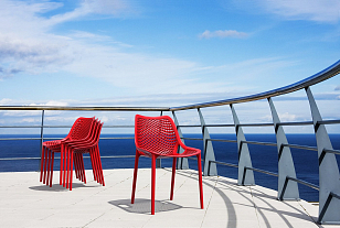 Стул Siesta Contract Air Цвет: красный, садовая мебель