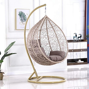 Подвесное кресло Cocoon Chair 169 XL Beige, садовая мебель