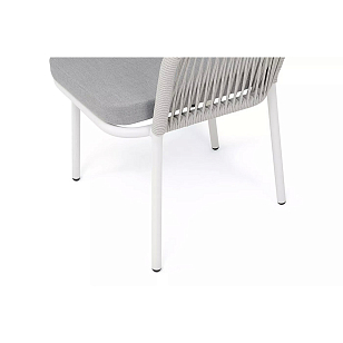 Стул 4SIS Марсель, каркас RAL6036 муар, роуп зеленый, ткань темно-серая 027 для дачи Стул 4SIS Марсель, каркас RAL6036 муар, роуп зеленый, ткань темно-серая 027, садовая мебель