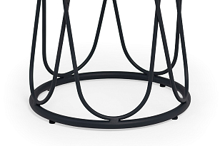 Стол журнальный 4SIS Перу, каркас темно-серый муар, столешница "серый гранит", садовая мебель