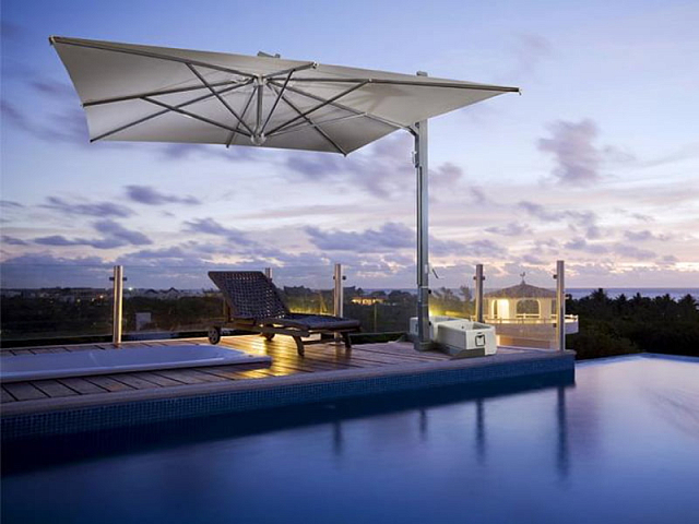 Зонт уличный квадратный Galileo Inox 